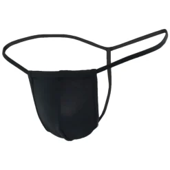 String Ficelle Coulissant Noir