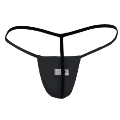 String Ficelle Coulissant Noir