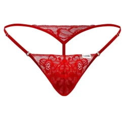 String Ficelle Dentelle Rouge