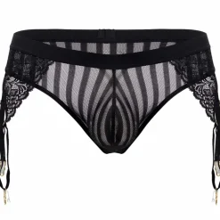 String Jarretière Dentelle Noir
