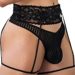 String Jarretière Noir