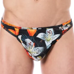 String Microfibre Tropical Summer Noir