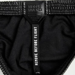 String Pleasure Simili-Cuir Noir