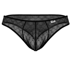 String Résille Géométrique Noir