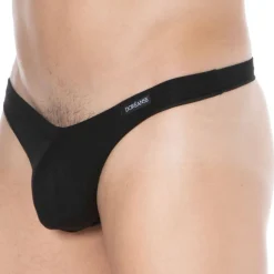String Sexy Coton Modal Uni Noir