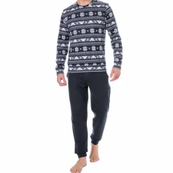 Tenue d'Intérieur Holidays Jacquard Bleu