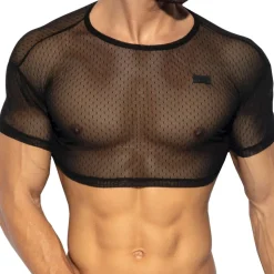 Top Crop Plumetti Noir