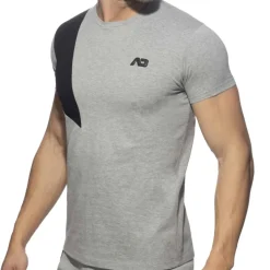 T-Shirt AD Coton Gris Chiné