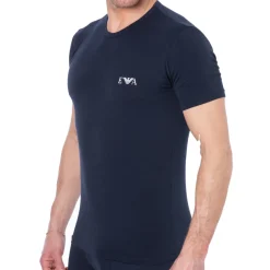 T-Shirt Bold Monogram Coton Marine