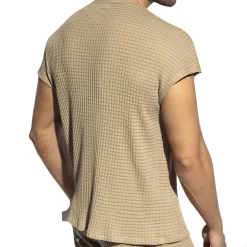 T-Shirt Casual Checkmate Beige