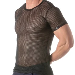 T-Shirt Circuit Mesh Noir