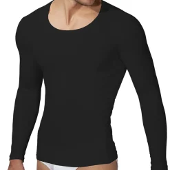 T-Shirt Col Rond Coton Modal Noir