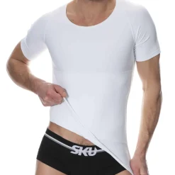 T-Shirt Compression Ferme Blanc