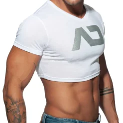 T-Shirt Crop AD Blanc