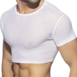 T-Shirt Crop Fantasy Diamond Blanc