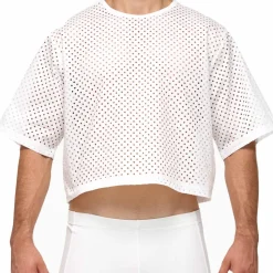 T-Shirt Crop Poplin Blanc