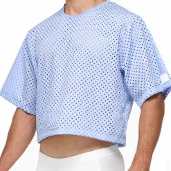 T-Shirt Crop Poplin Bleu Clair