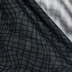 T-Shirt Manches Longues Abstract Résille Gris Anthracite