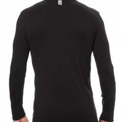 T-Shirt Manches Longues Coton Noir