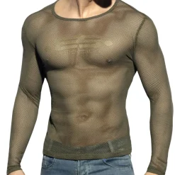 T-Shirt Manches Longues Mesh Kaki