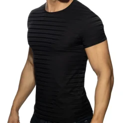T-Shirt Rayé Noir
