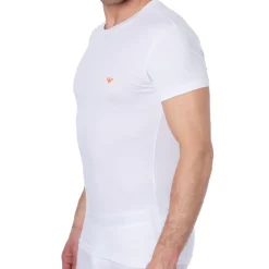 T-Shirt Shiny Logoband Blanc