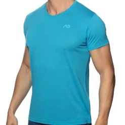 T-Shirt V-Neck Basic Turquoise