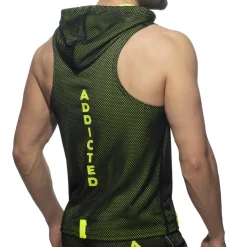 Veste à Capuche Sans Manche Loop Mesh Noire