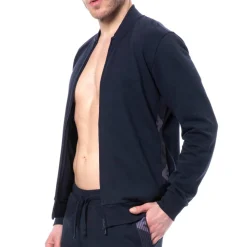 Veste Basic Terry Bleu Marine