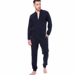 Veste Basic Terry Bleu Marine