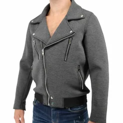 Veste Motard Alpha Anthracite