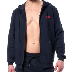 Veste Sport Coton Bleu Marine